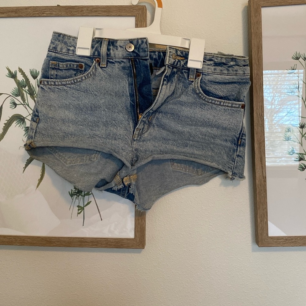 Blue jean shorts